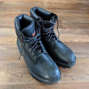 Timberland PRO Direct Attach 6" Steel Toe 26038 Leather Boots, Men's 12M, Black